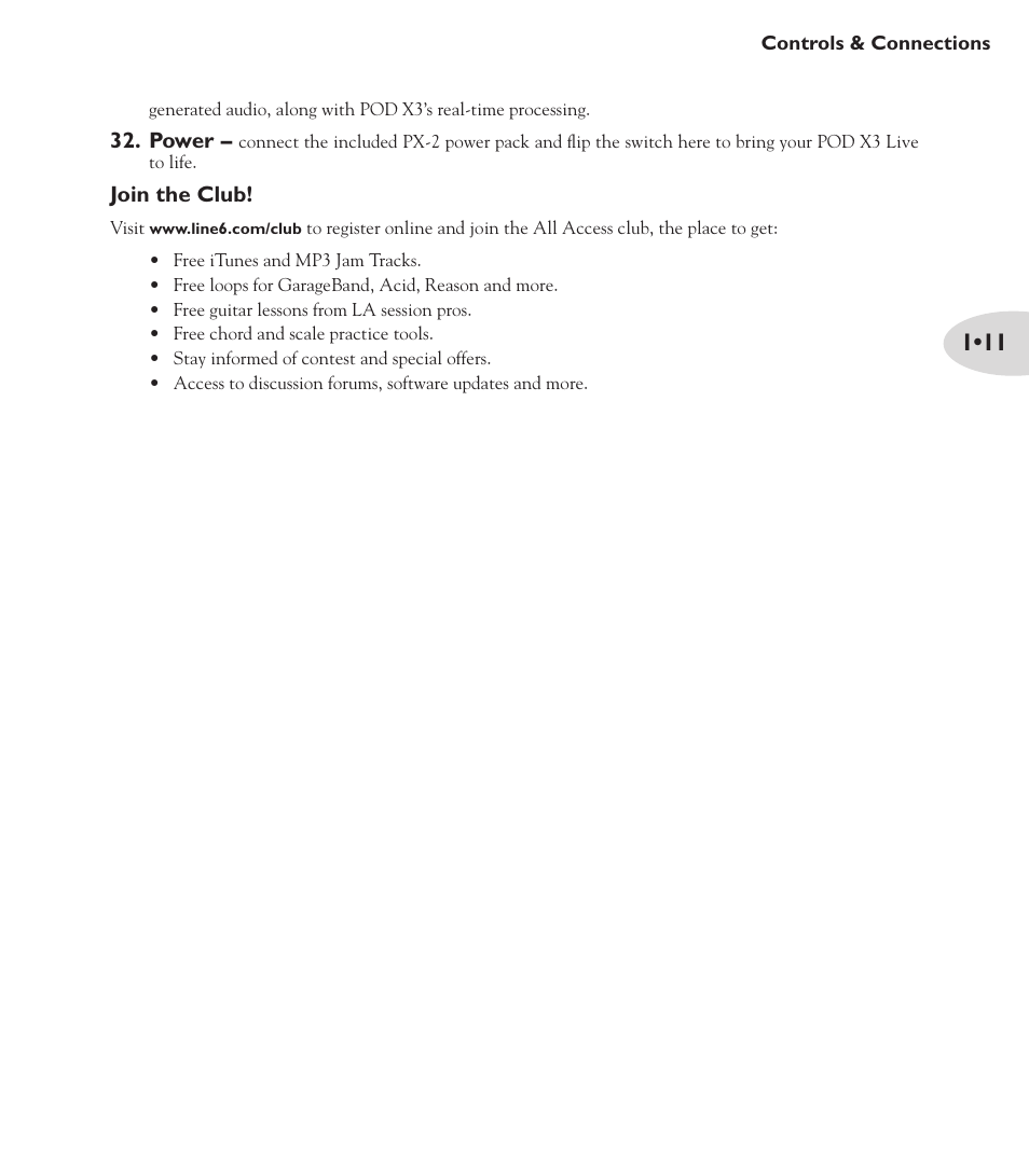 Line 6 POD X3 Family User Manual | Page 15 / 60