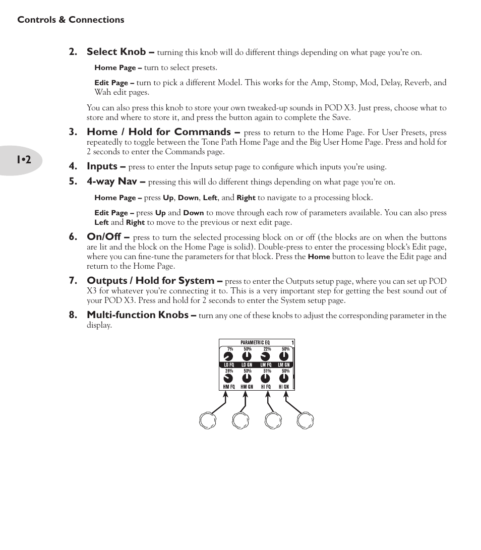 Line 6 POD X3 Family User Manual | Page 6 / 60