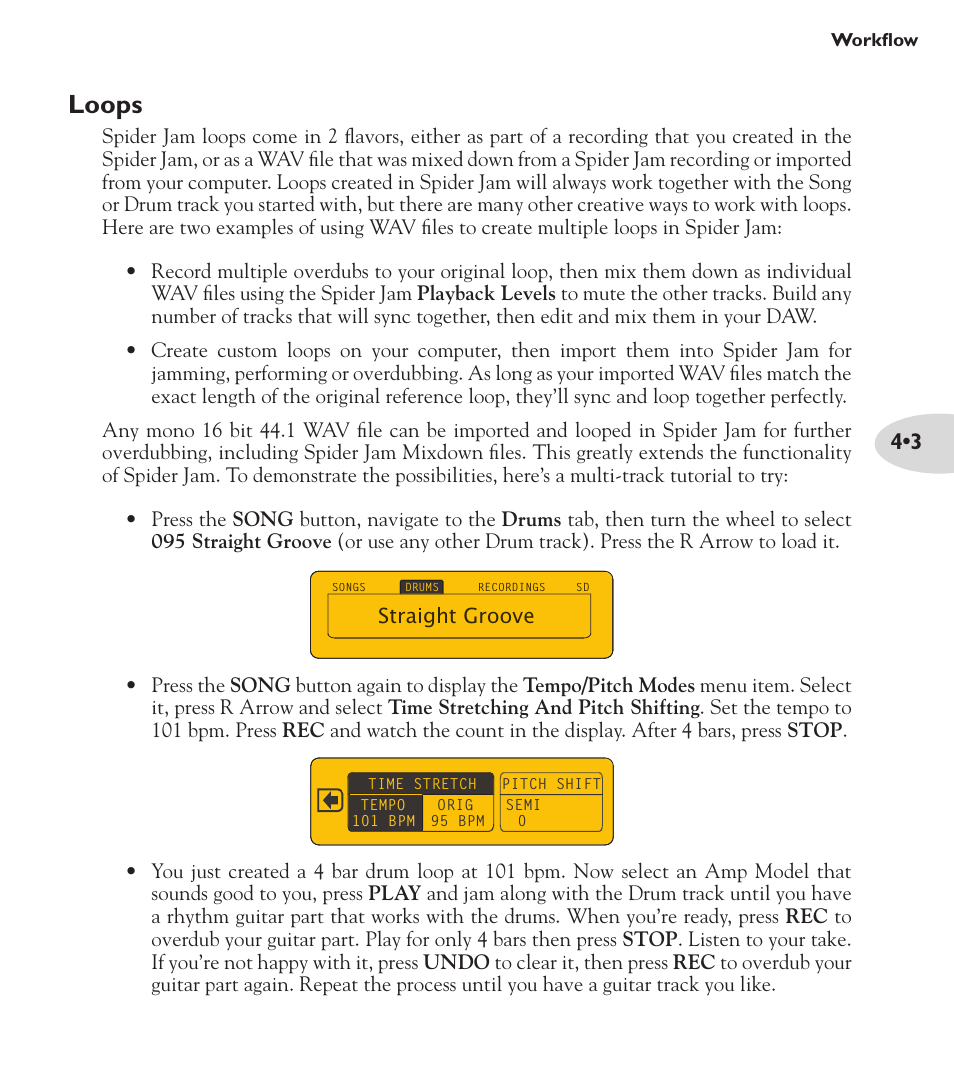 Loops | Line 6 Spider Jam Amp User Manual | Page 21 / 27