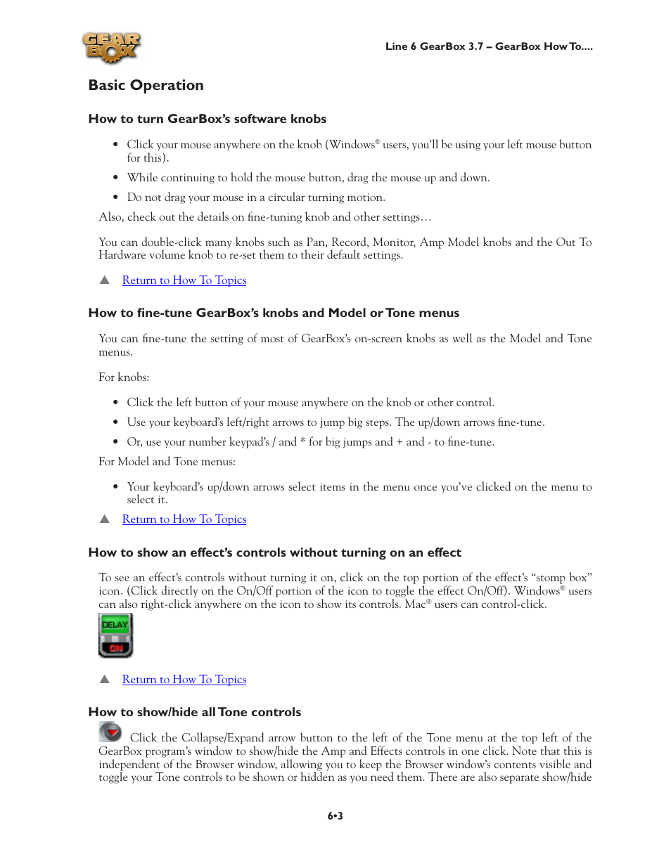 Basic operation •3, Basic operation | Line 6 3.7 User Manual | Page 110 / 223