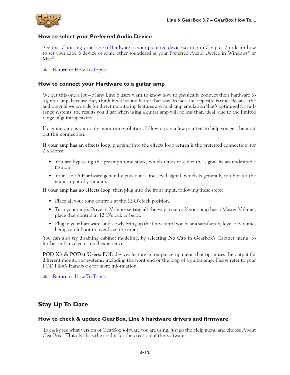 Stay up to date •12, Stay up to date | Line 6 3.7 User Manual | Page 119 / 223