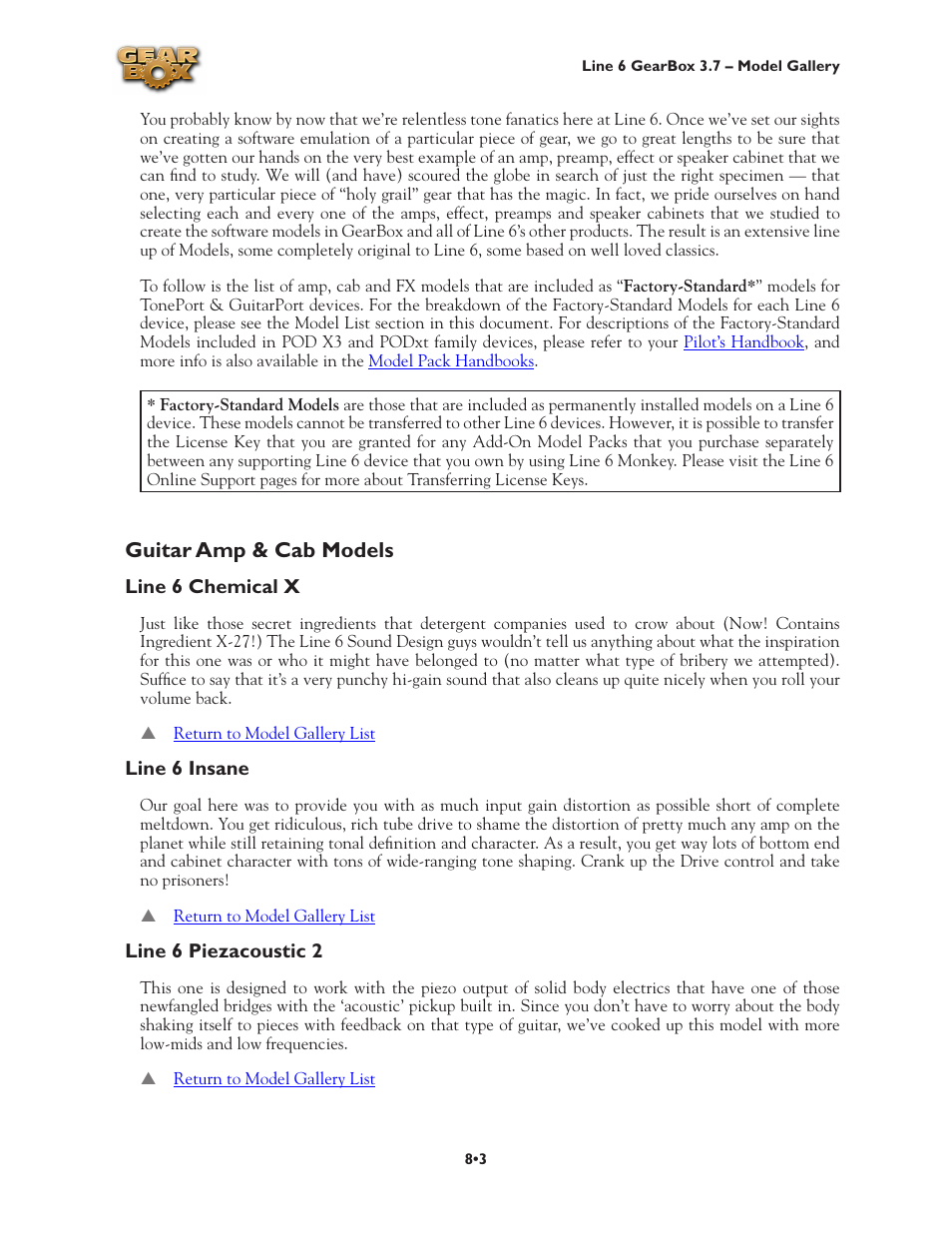 Guitar amp & cab models, Guitar amp & cab models •3 | Line 6 3.7 User Manual | Page 141 / 223