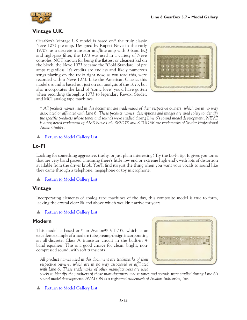 Vintage u.k •14 lo-fi •14 vintage •14 modern •14 | Line 6 3.7 User Manual | Page 152 / 223