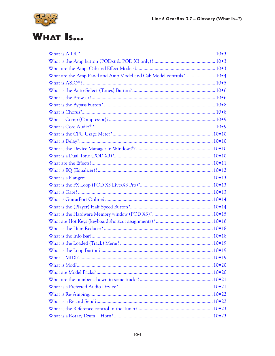 What is, What is… •1 | Line 6 3.7 User Manual | Page 185 / 223