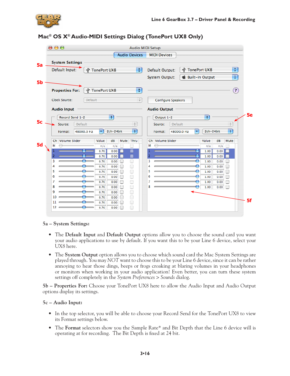 Ux8 audio-midi settings | Line 6 3.7 User Manual | Page 60 / 223