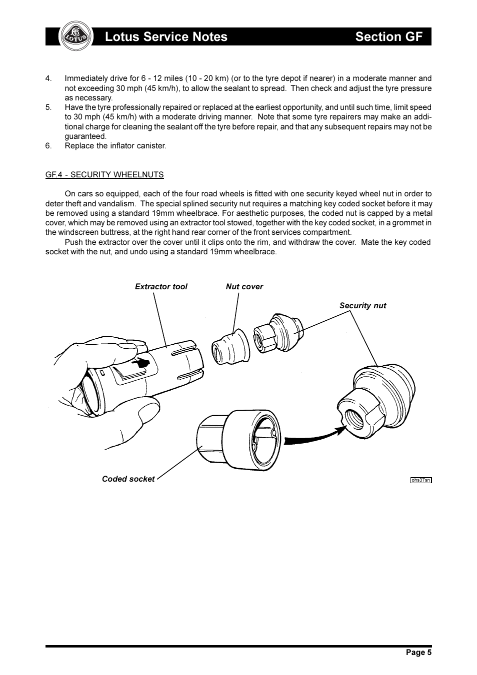 Lotus M111ELISE User Manual | Page 5 / 5