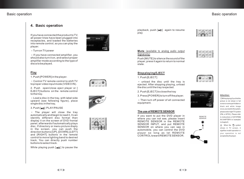 Basic operation basic operation basic operation | Legacy Car Audio LDVD52 User Manual | Page 7 / 16