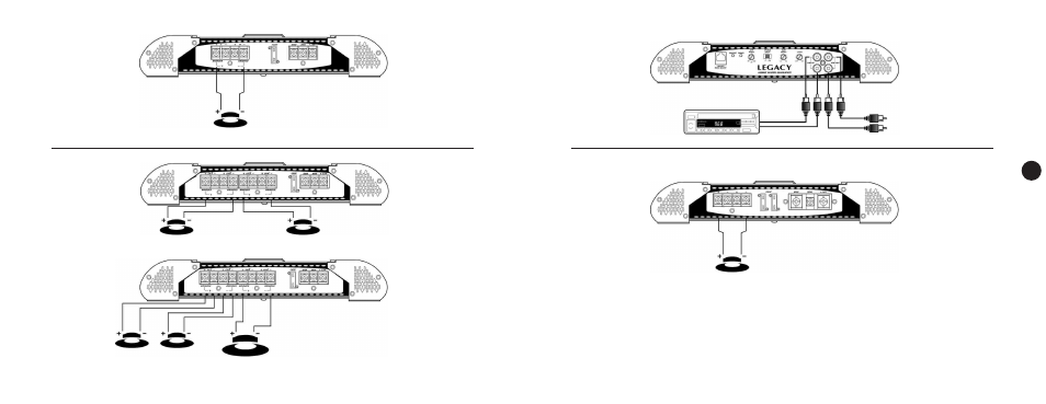 Inputs/speaker, Speakers | Legacy Car Audio LA-1878 User Manual | Page 8 / 9