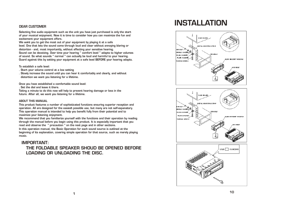 Installation | Legacy Car Audio LCD69DSX User Manual | Page 2 / 6