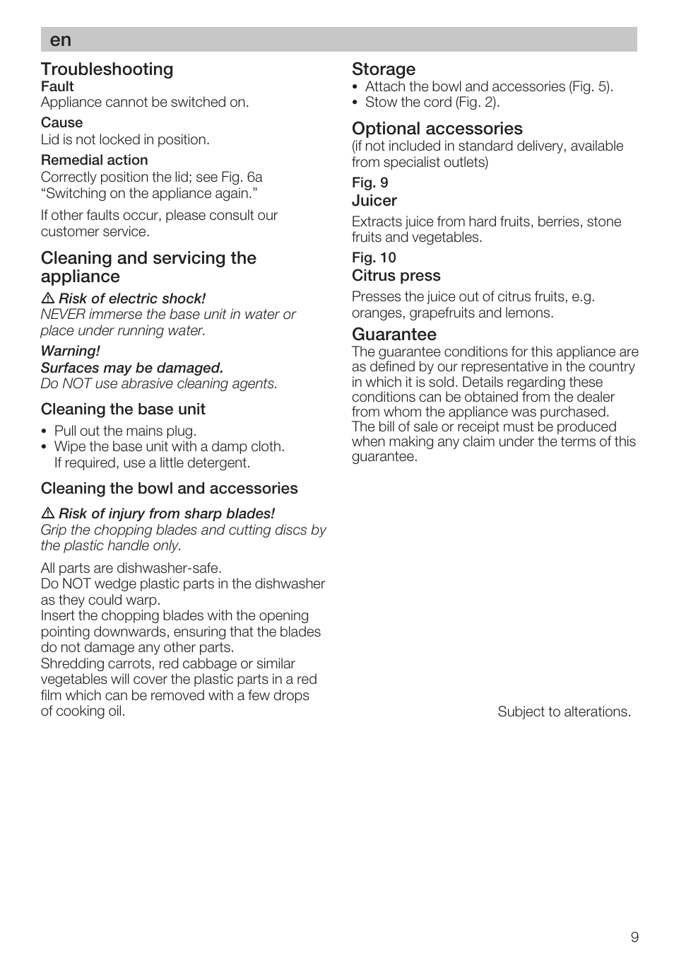 Bosch MCM 2006 User Manual | Page 11 / 95
