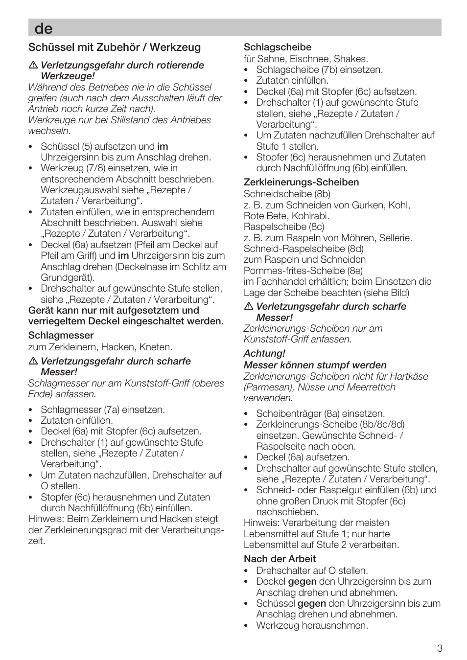 Bosch MCM 2006 User Manual | Page 5 / 95