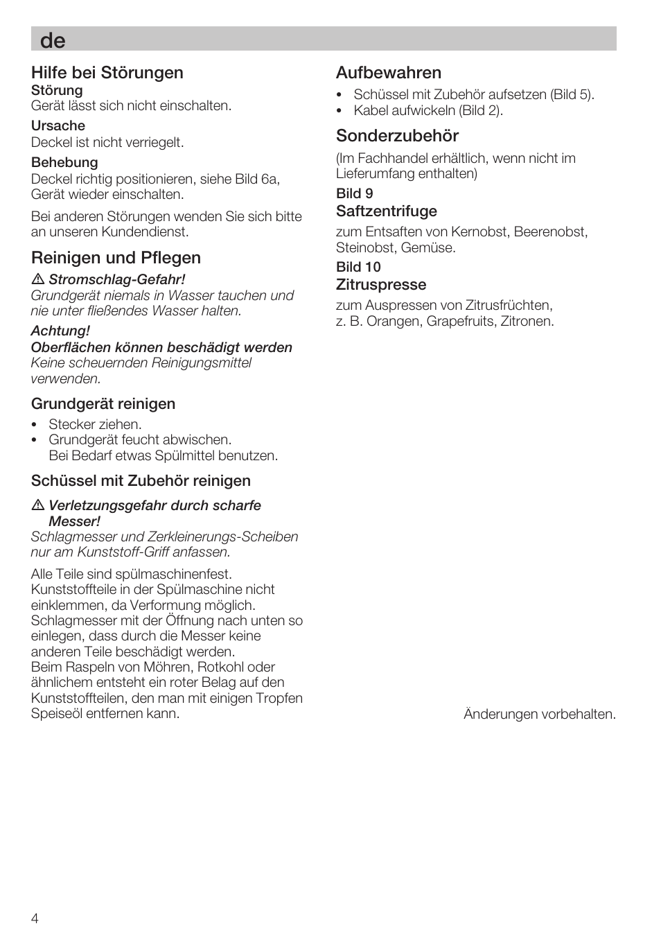 Bosch MCM 2006 User Manual | Page 6 / 95