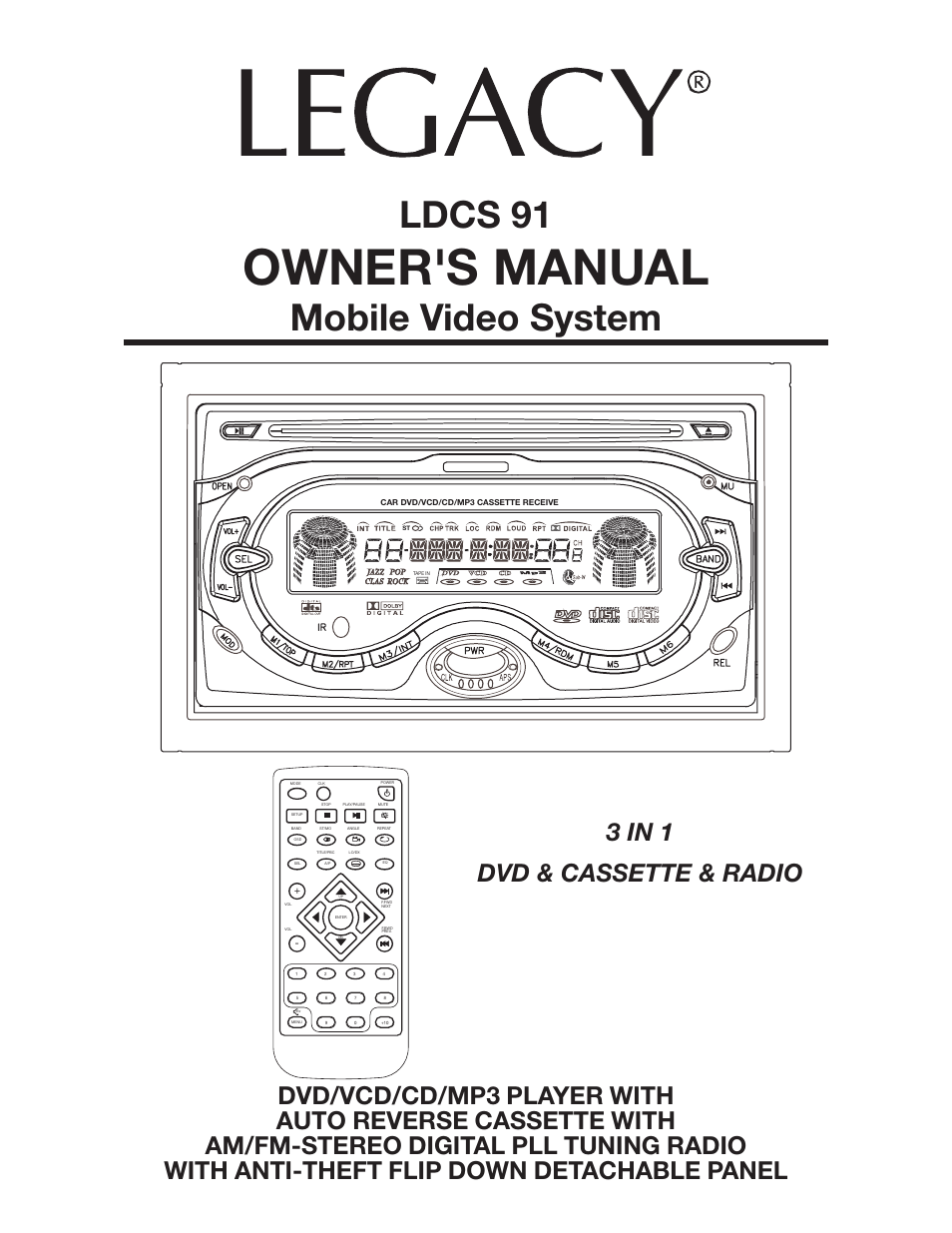 Legacy Car Audio LDCS 91 User Manual | 28 pages