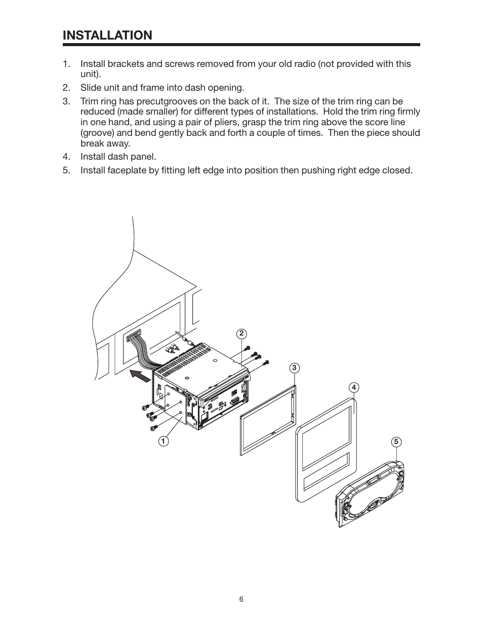 Installation | Legacy Car Audio LDCS 91 User Manual | Page 7 / 28