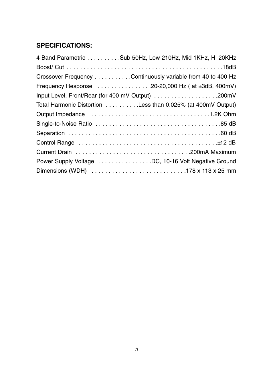 Legacy Car Audio LEQ6P User Manual | Page 6 / 7