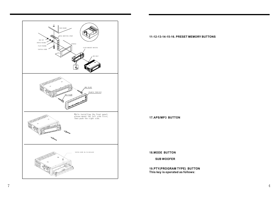 Basic operation installation | Legacy Car Audio LCD87DFX User Manual | Page 5 / 6