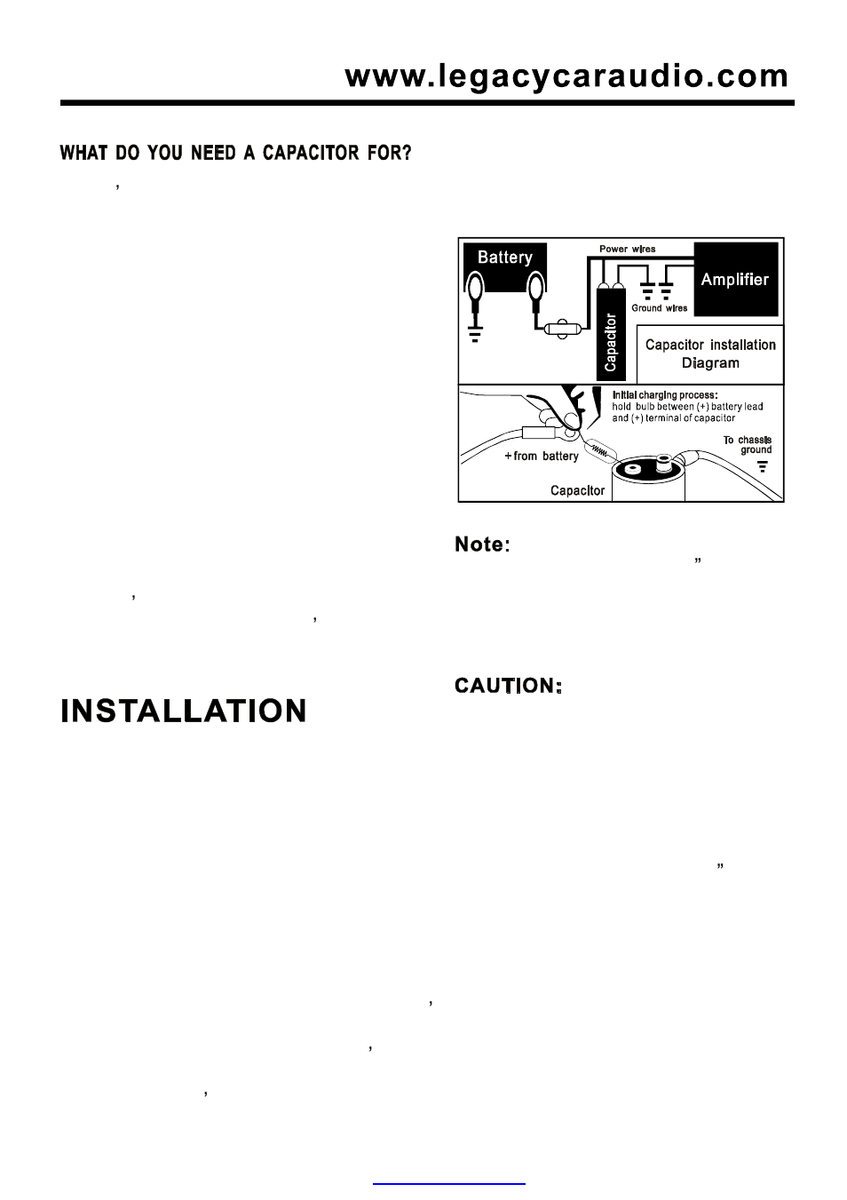 Legacy Car Audio LCA Series User Manual | Page 2 / 3