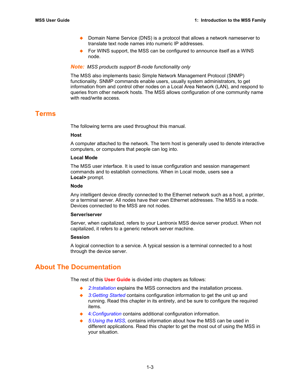 Terms, About the documentation | Lantronix Hub User Manual | Page 10 / 81