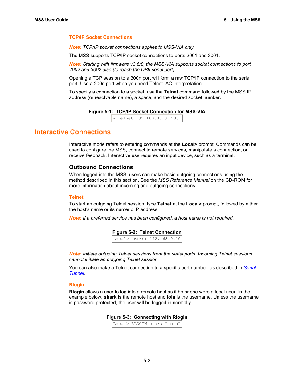 Interactive connections | Lantronix Hub User Manual | Page 57 / 81