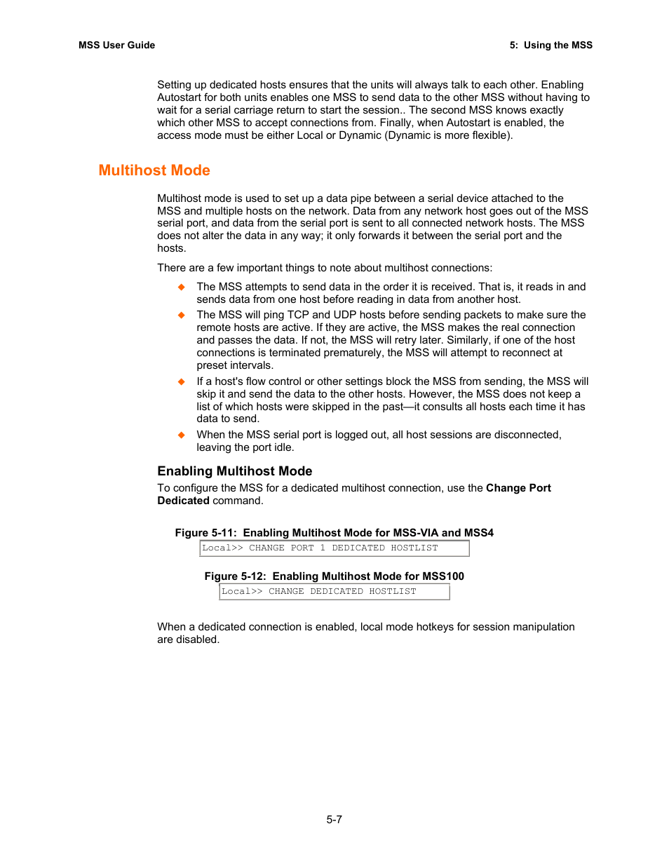 Multihost mode | Lantronix Hub User Manual | Page 62 / 81