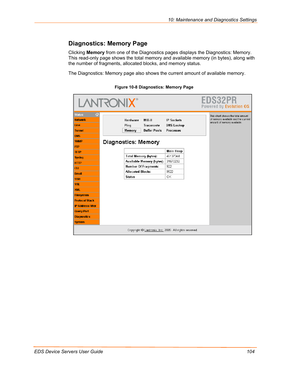 Lantronix Data Center-Grade Evolution Device Server EDS32PR User Manual | Page 104 / 158