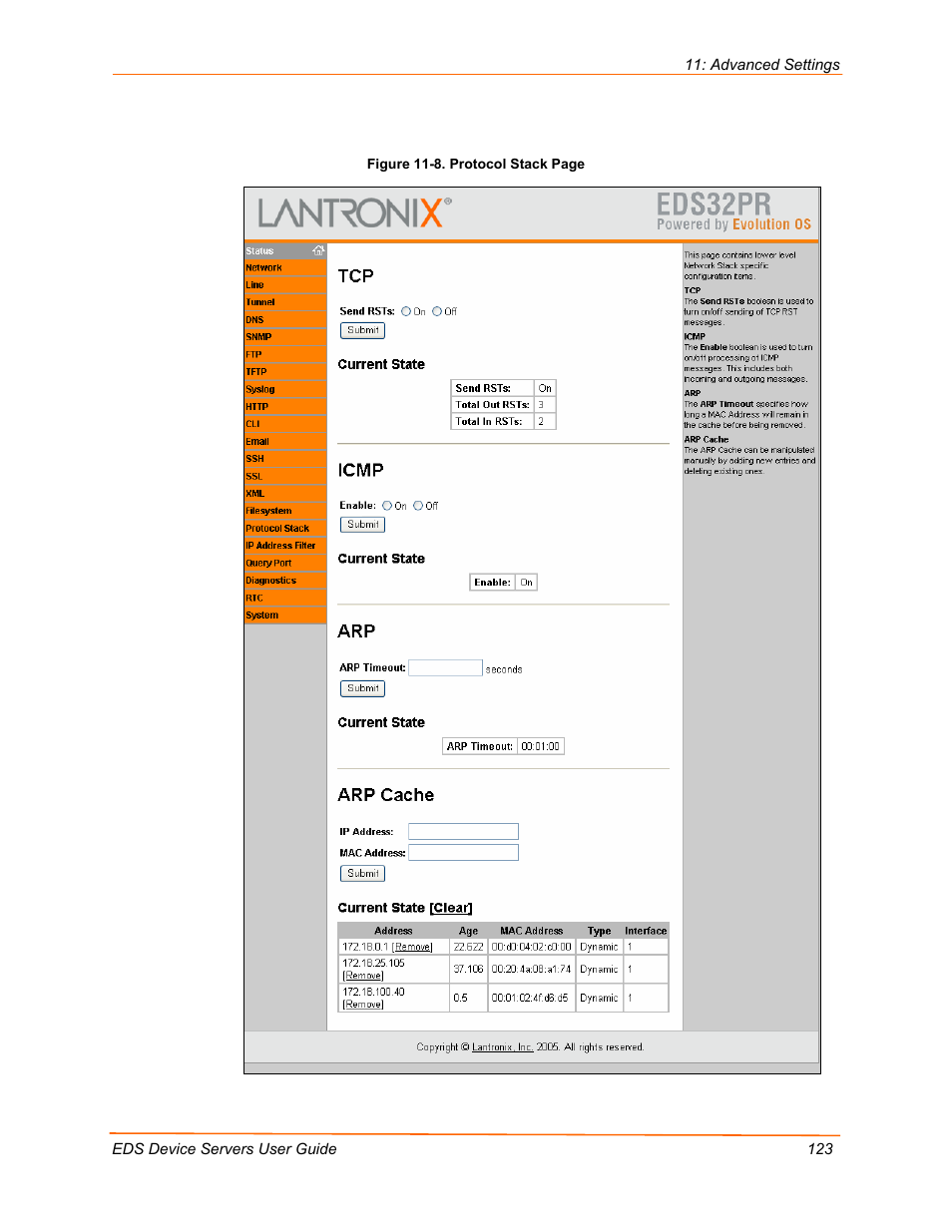 Lantronix Data Center-Grade Evolution Device Server EDS32PR User Manual | Page 123 / 158