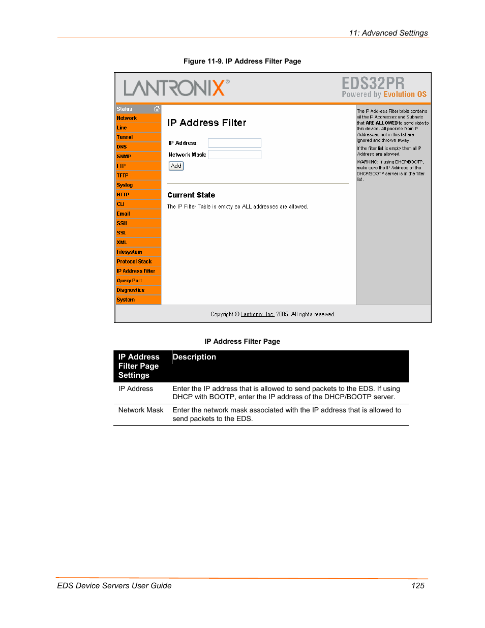 Lantronix Data Center-Grade Evolution Device Server EDS32PR User Manual | Page 125 / 158