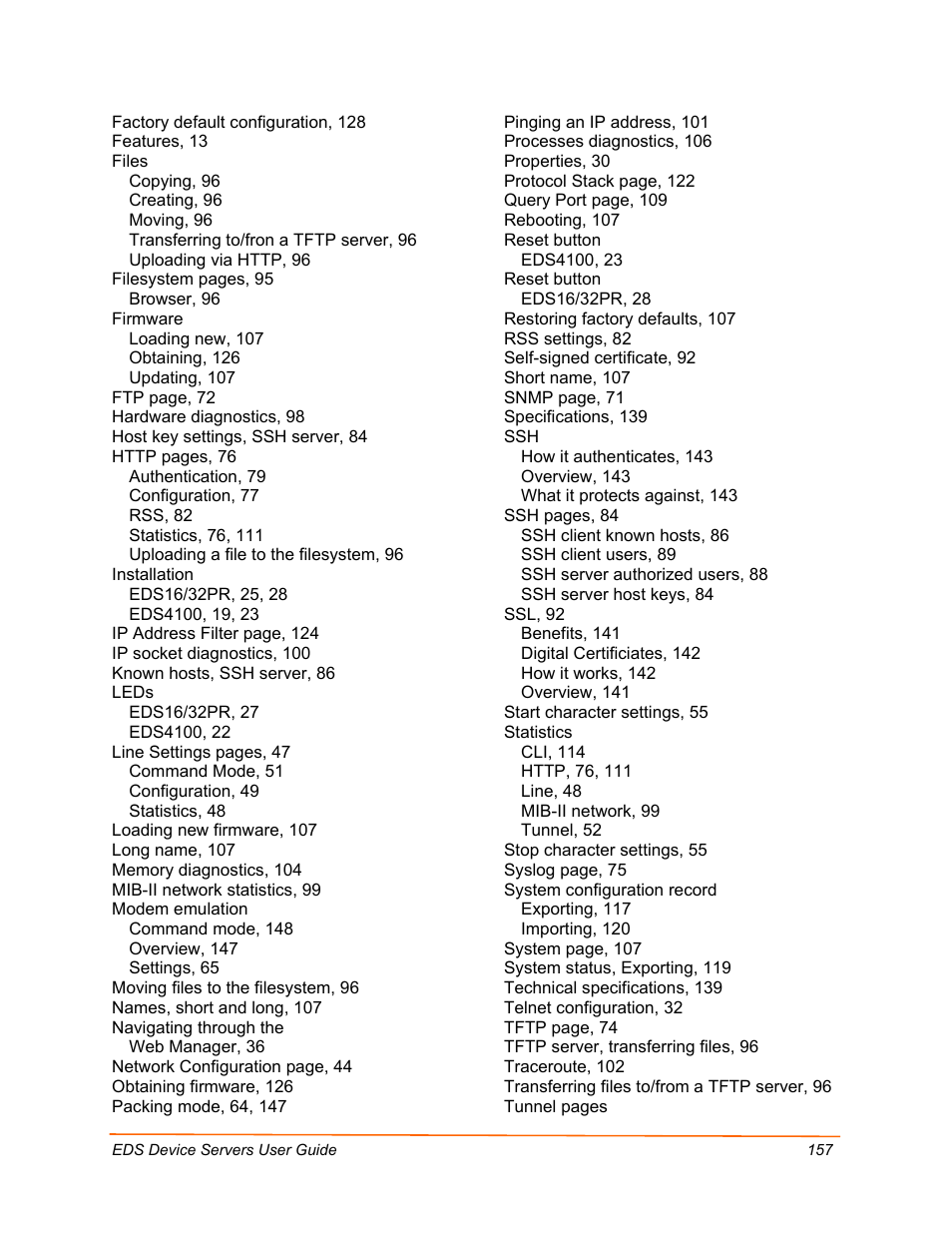 Lantronix Data Center-Grade Evolution Device Server EDS32PR User Manual | Page 157 / 158
