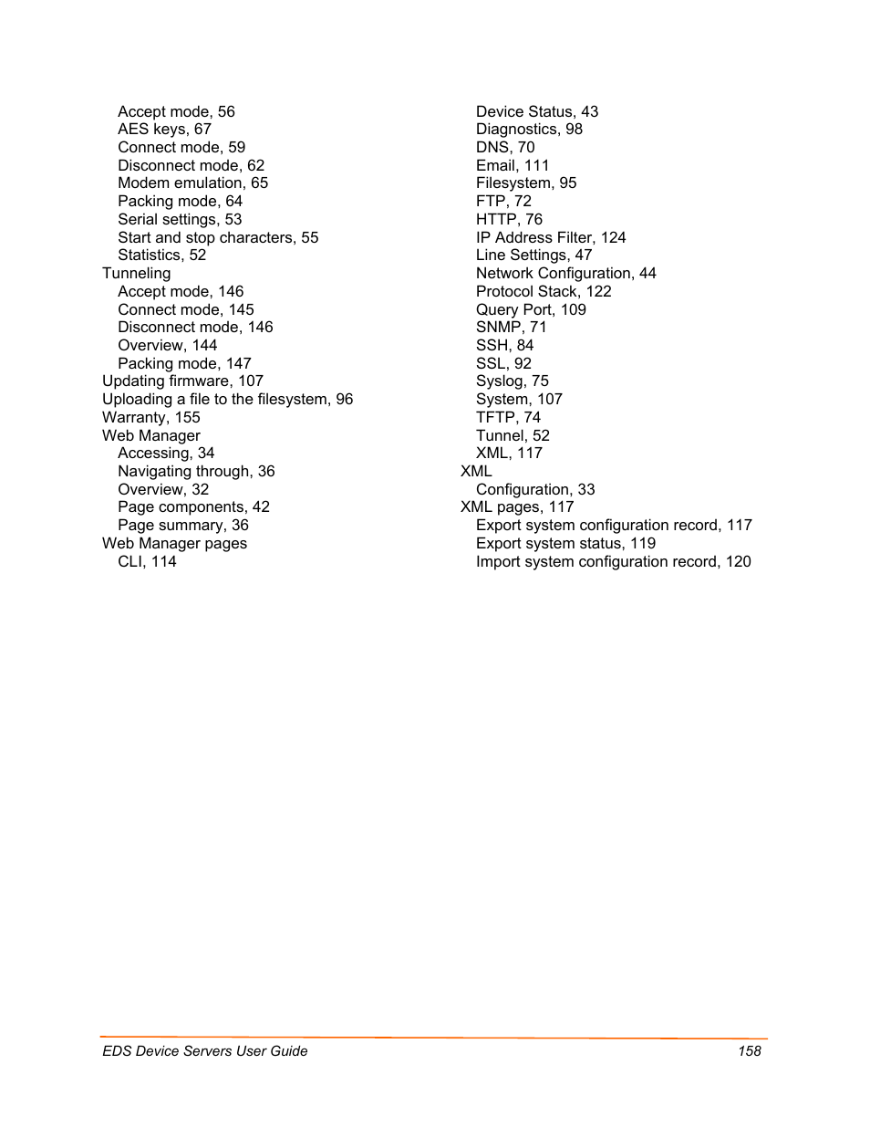 Lantronix Data Center-Grade Evolution Device Server EDS32PR User Manual | Page 158 / 158