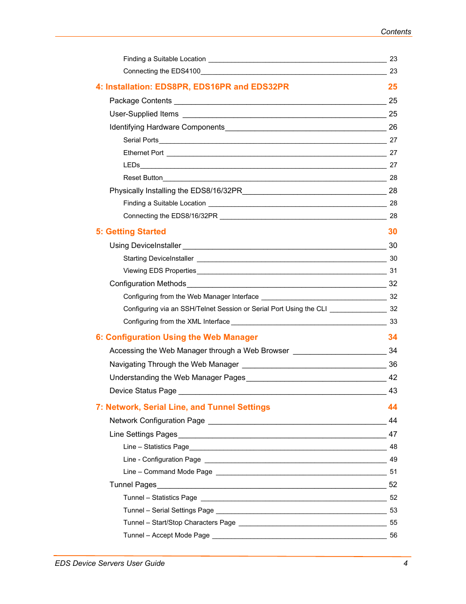 Lantronix Data Center-Grade Evolution Device Server EDS32PR User Manual | Page 4 / 158