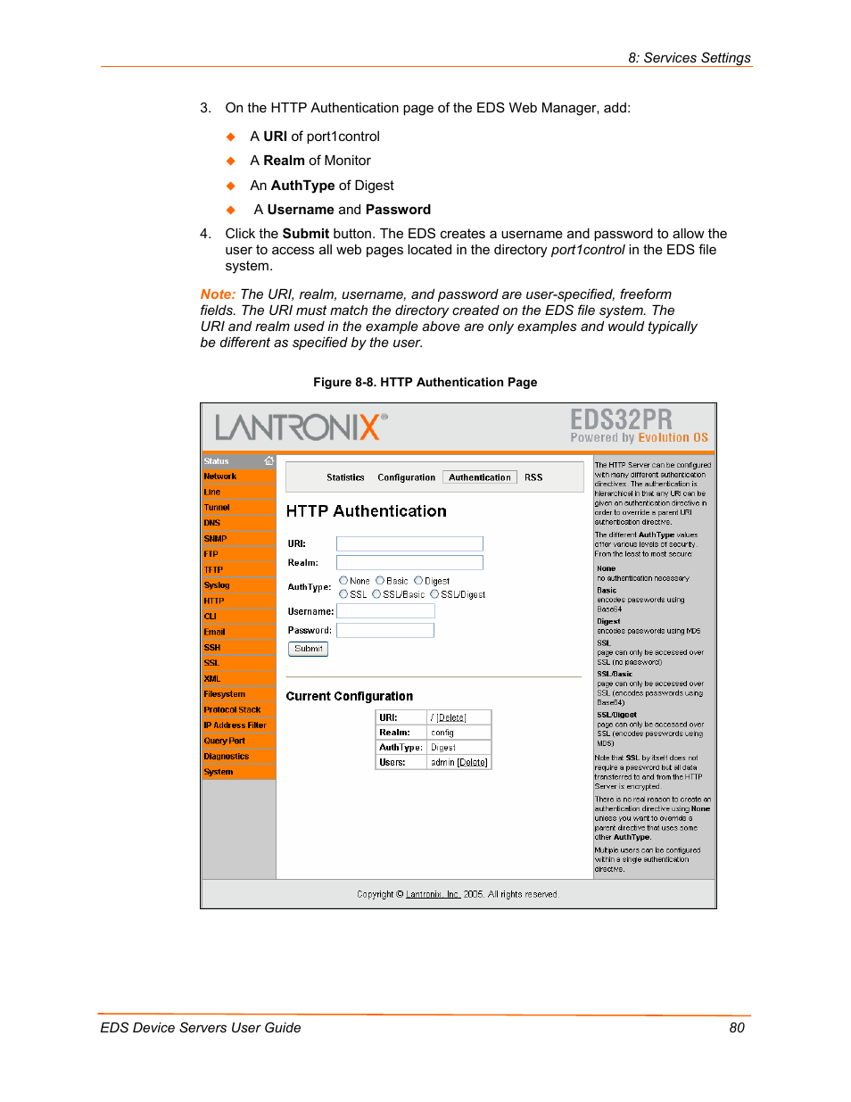 Lantronix Data Center-Grade Evolution Device Server EDS32PR User Manual | Page 80 / 158