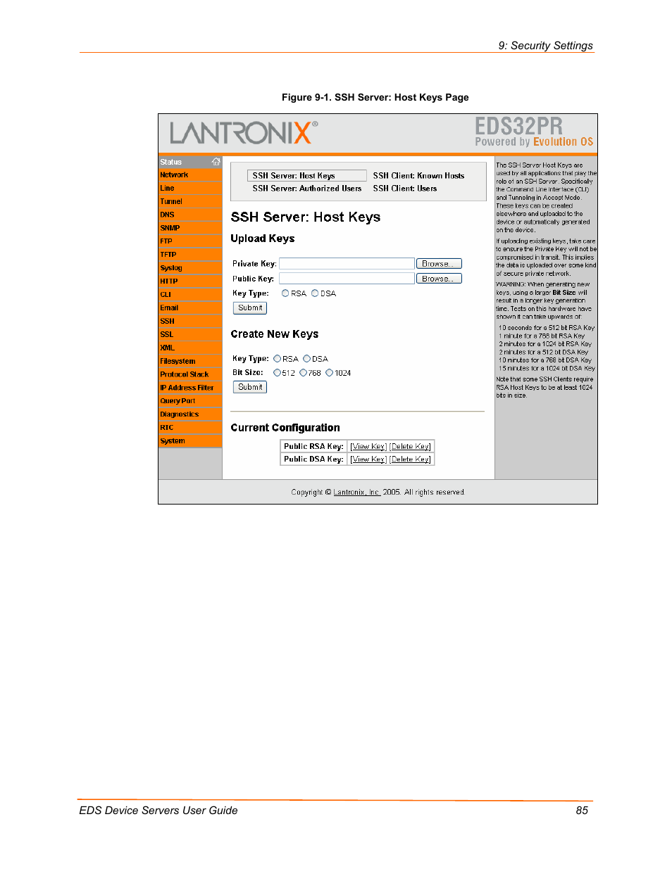 Lantronix Data Center-Grade Evolution Device Server EDS32PR User Manual | Page 85 / 158