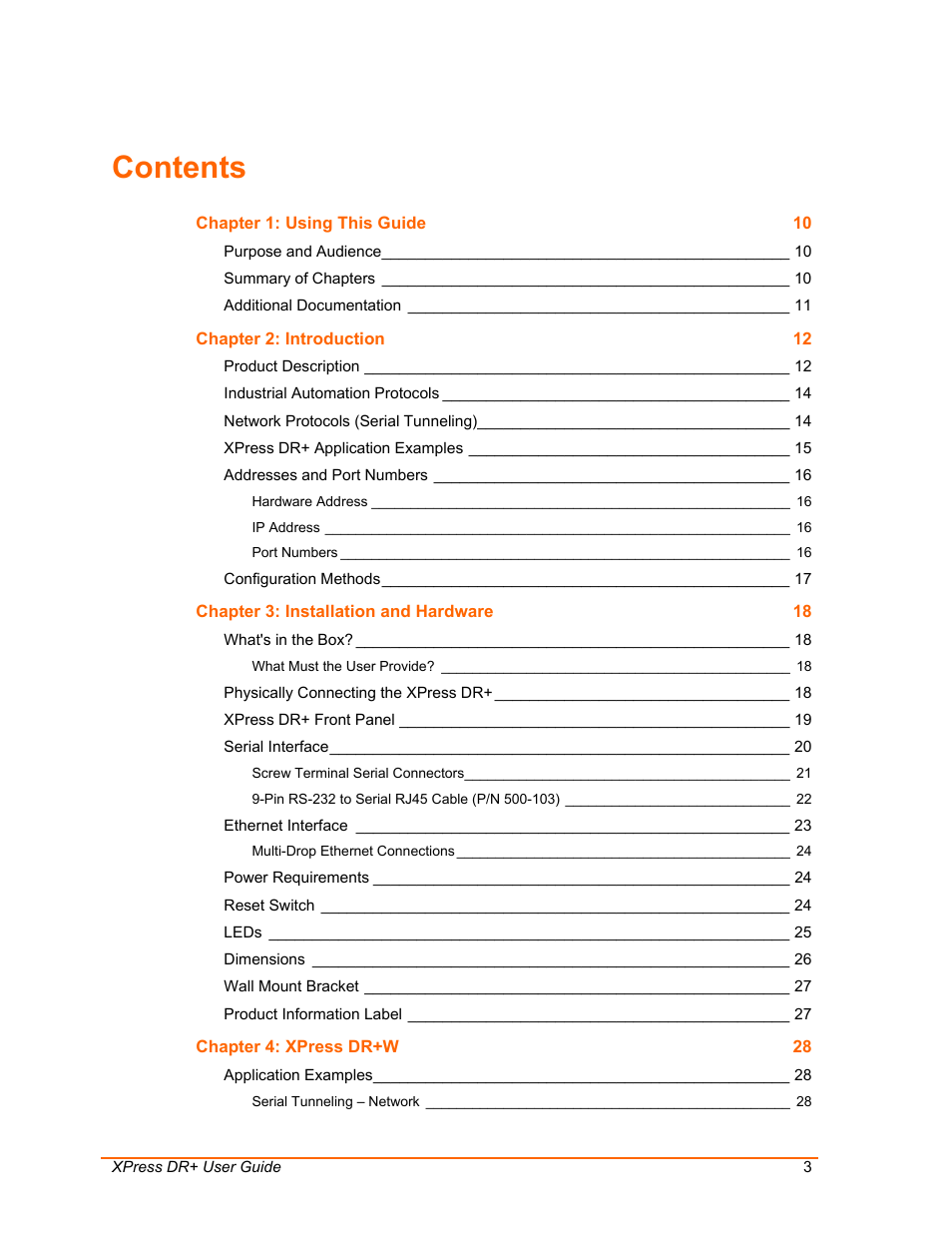 Lantronix XPress DR+ User Manual | Page 3 / 116