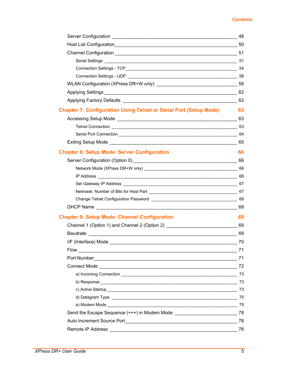 Lantronix XPress DR+ User Manual | Page 5 / 116