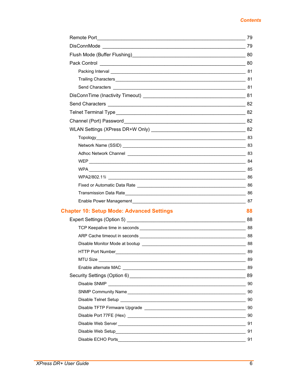 Lantronix XPress DR+ User Manual | Page 6 / 116