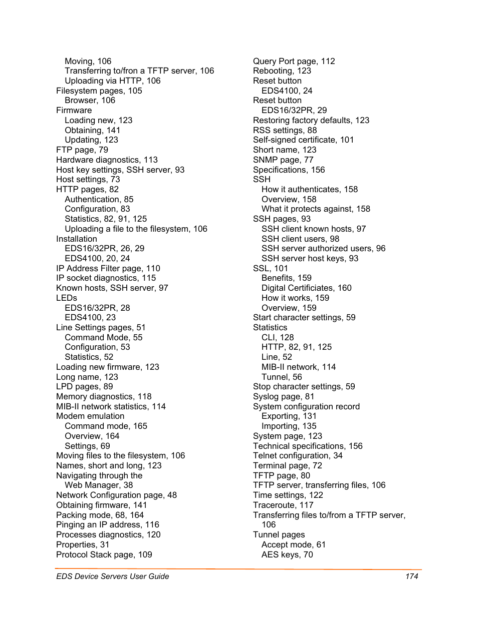 Lantronix EDS Device Servers EDS16PR User Manual | Page 174 / 175