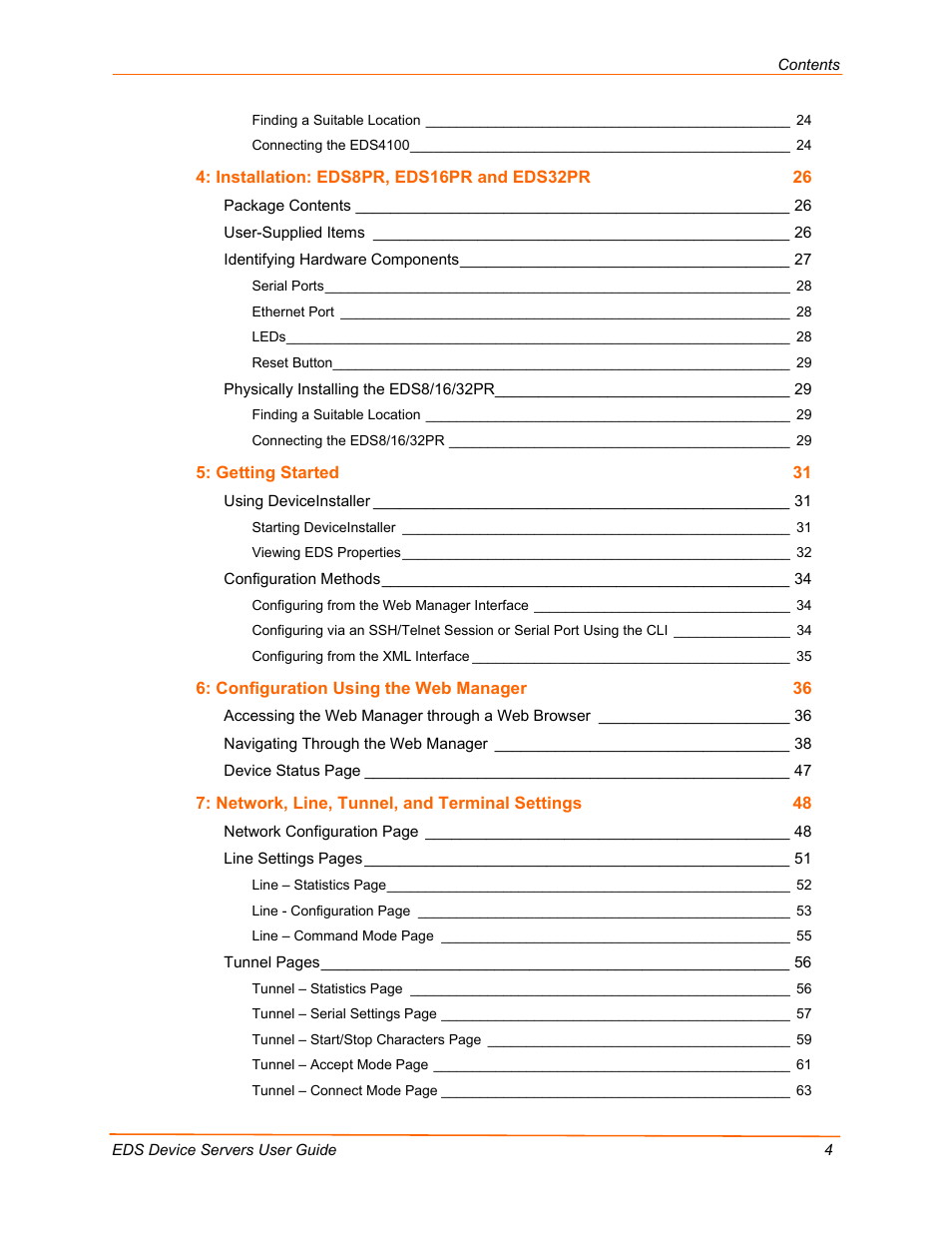 Lantronix EDS Device Servers EDS16PR User Manual | Page 4 / 175