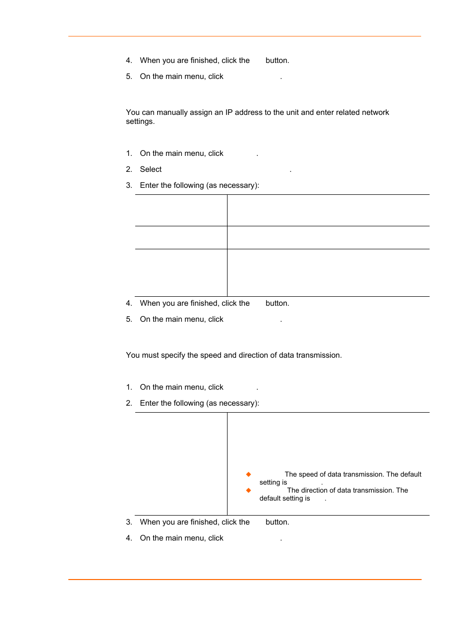 Static ip address configuration, Ethernet configuration | Lantronix UDS2100 User Manual | Page 24 / 83