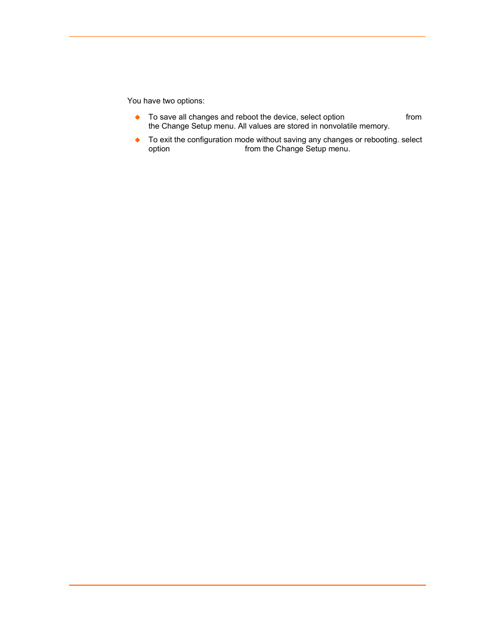Exiting setup mode | Lantronix UDS2100 User Manual | Page 37 / 83
