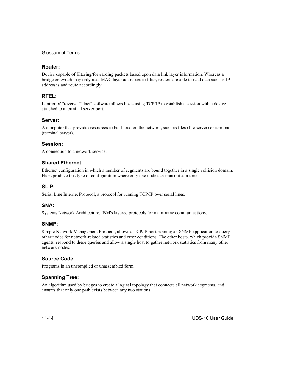 Lantronix Device Server UDS 10 User Manual | Page 136 / 139