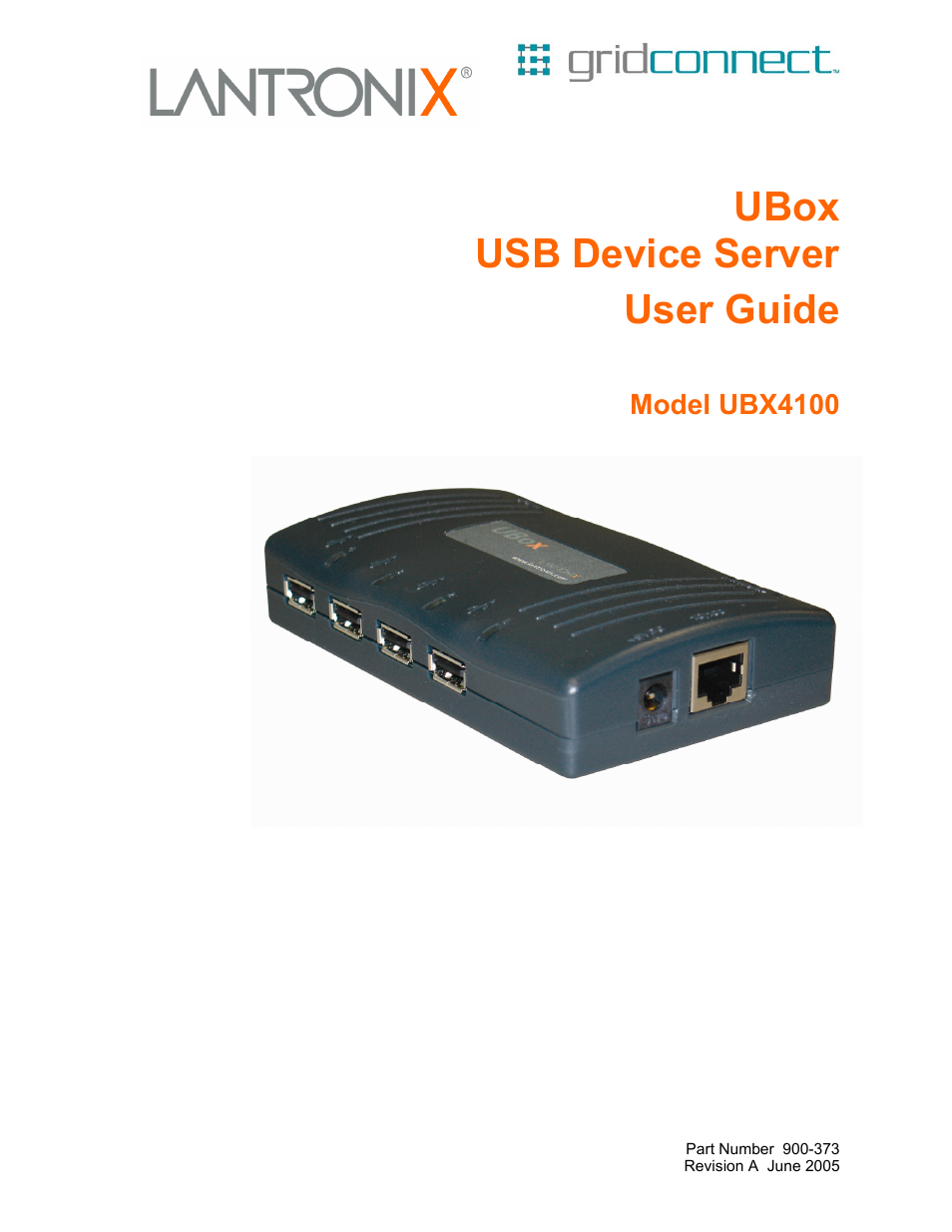 Lantronix UBox UBX4100 User Manual | 74 pages
