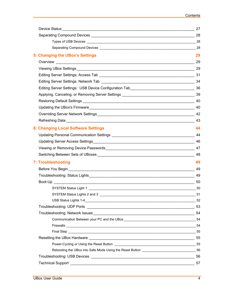 Lantronix UBox UBX4100 User Manual | Page 4 / 74