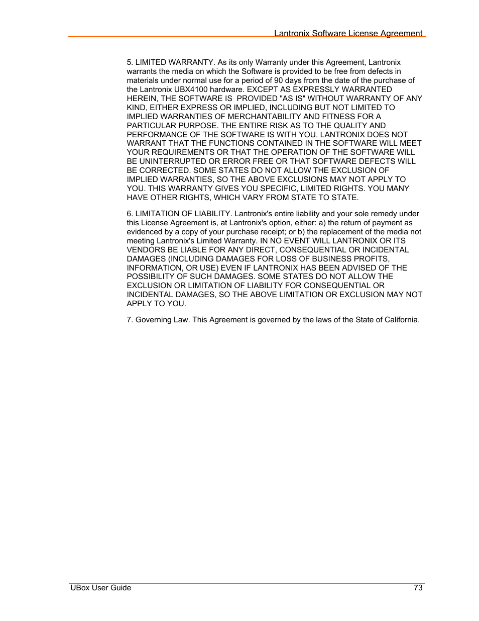 Lantronix UBox UBX4100 User Manual | Page 73 / 74