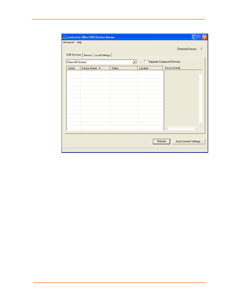Figure 3-4. usb devices tab | Lantronix UBOX 2100 User Manual | Page 14 / 79