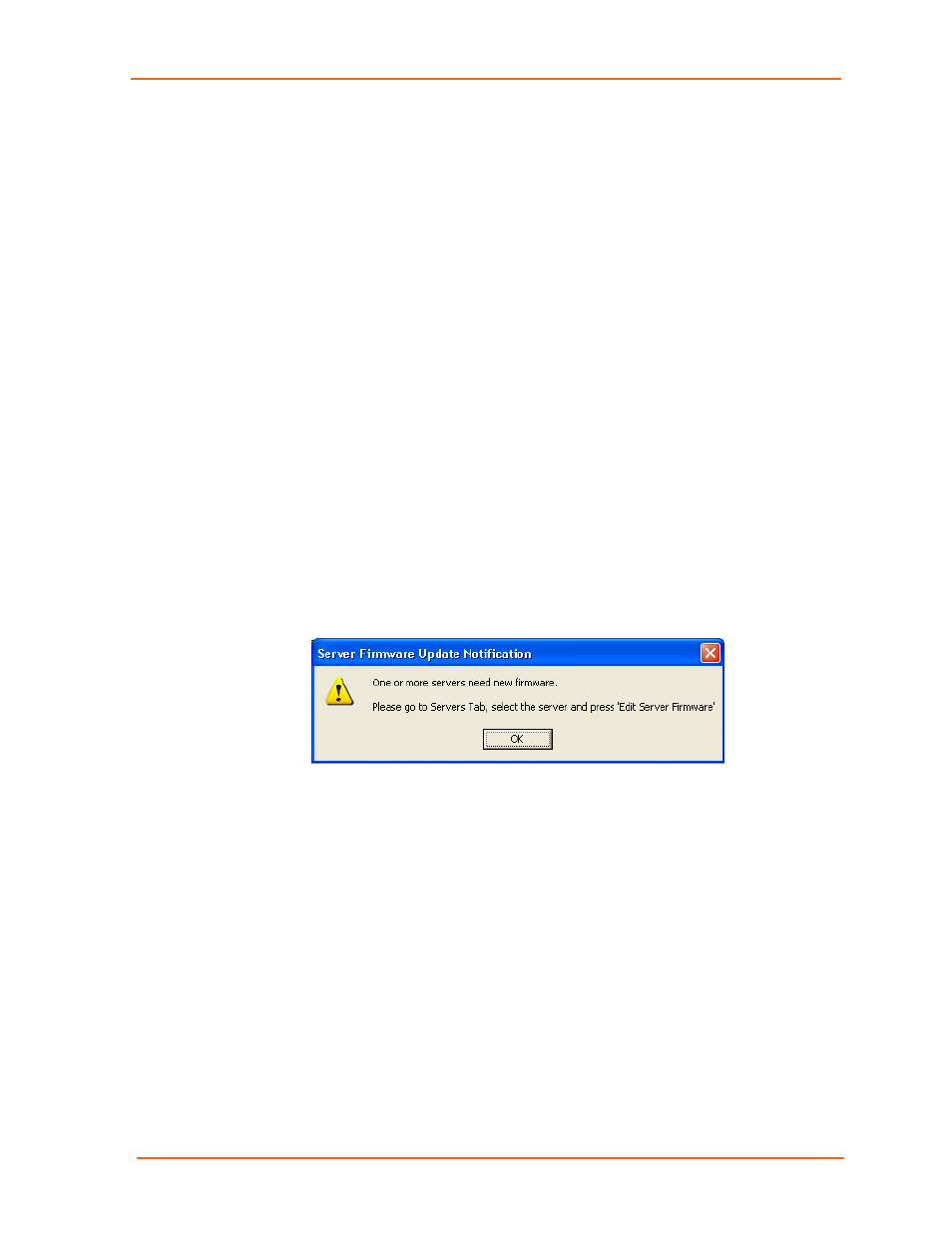Restoring default settings, Updating the ubox's firmware, Figure 5-6. firmware update notification window | Updating the, Ubox's firmware, Button. (see, Ge 40.), Ge 40 | Lantronix UBOX 2100 User Manual | Page 40 / 79