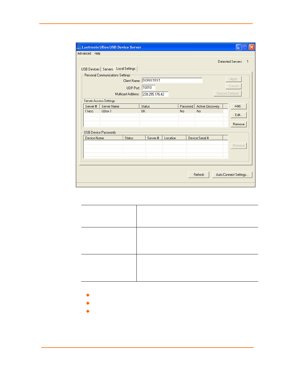 Figure 6-1. local settings tab | Lantronix UBOX 2100 User Manual | Page 45 / 79