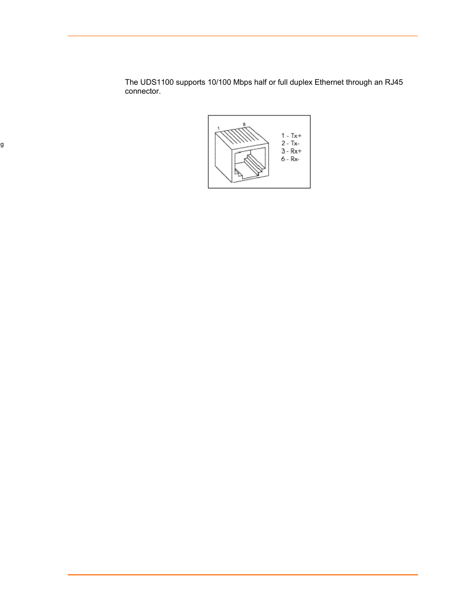 Ethernet connector pinouts, Power plug | Lantronix UDS1100 User Manual | Page 73 / 84