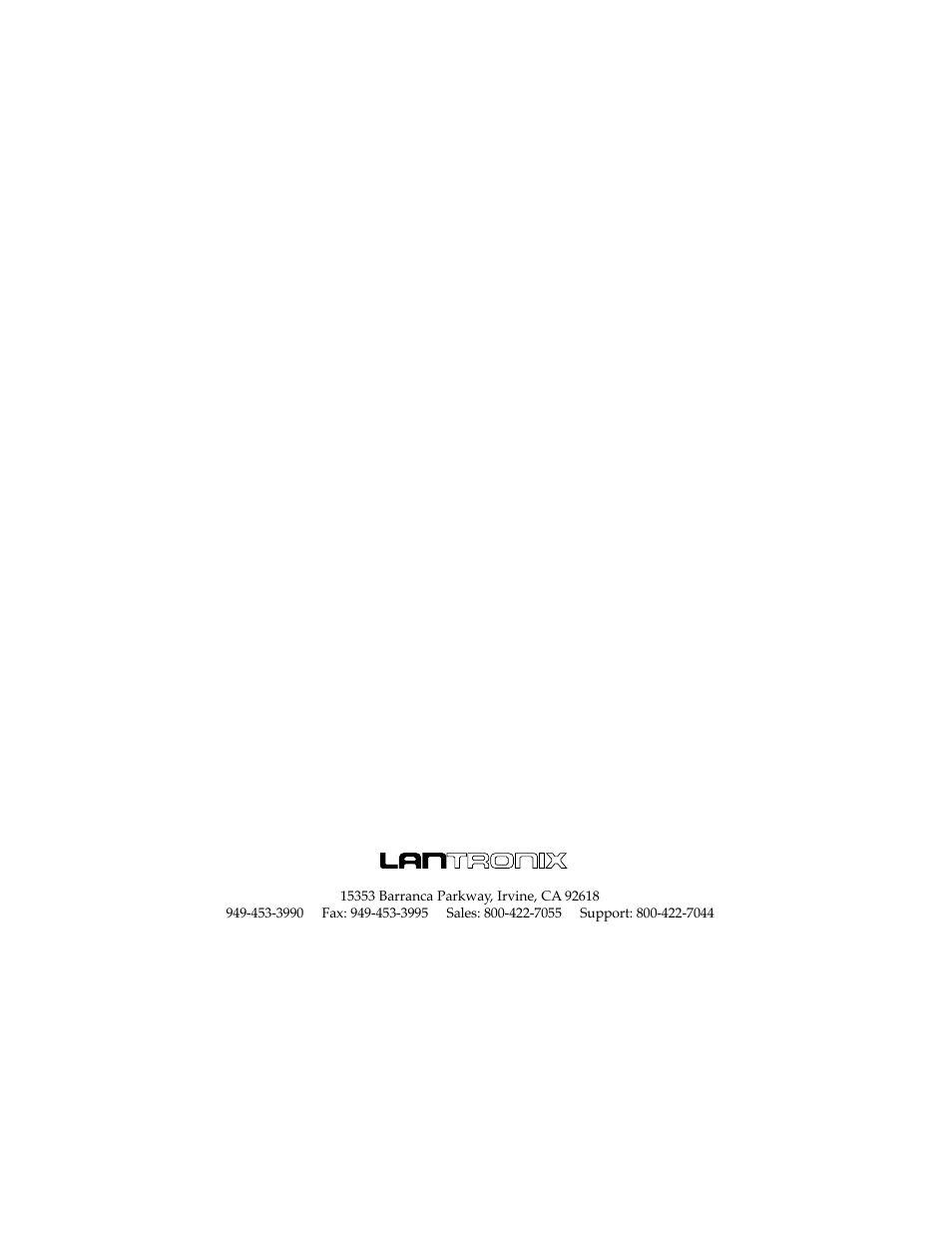 Lantronix MINI FAST LFH4-M User Manual | Page 18 / 18