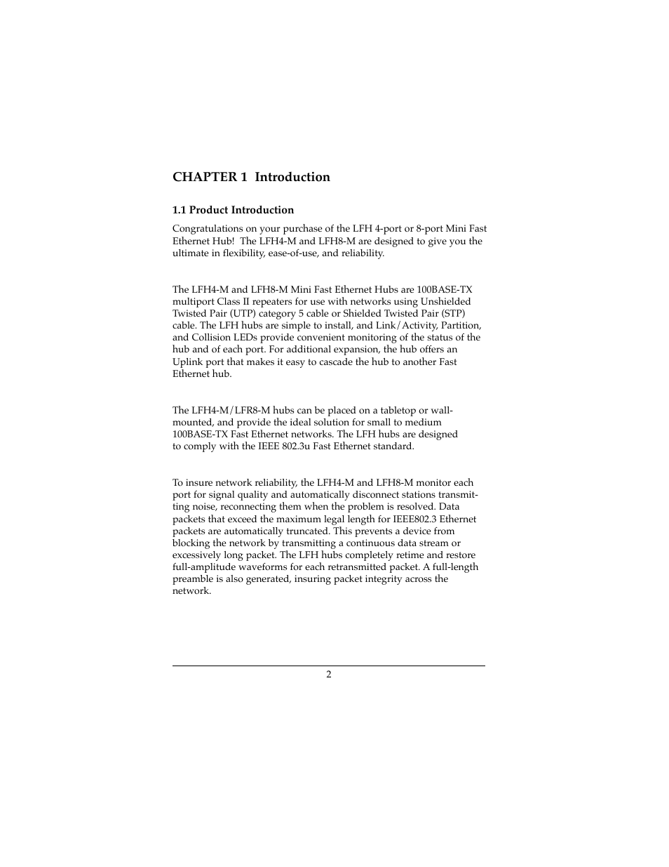 Lantronix MINI FAST LFH4-M User Manual | Page 3 / 18