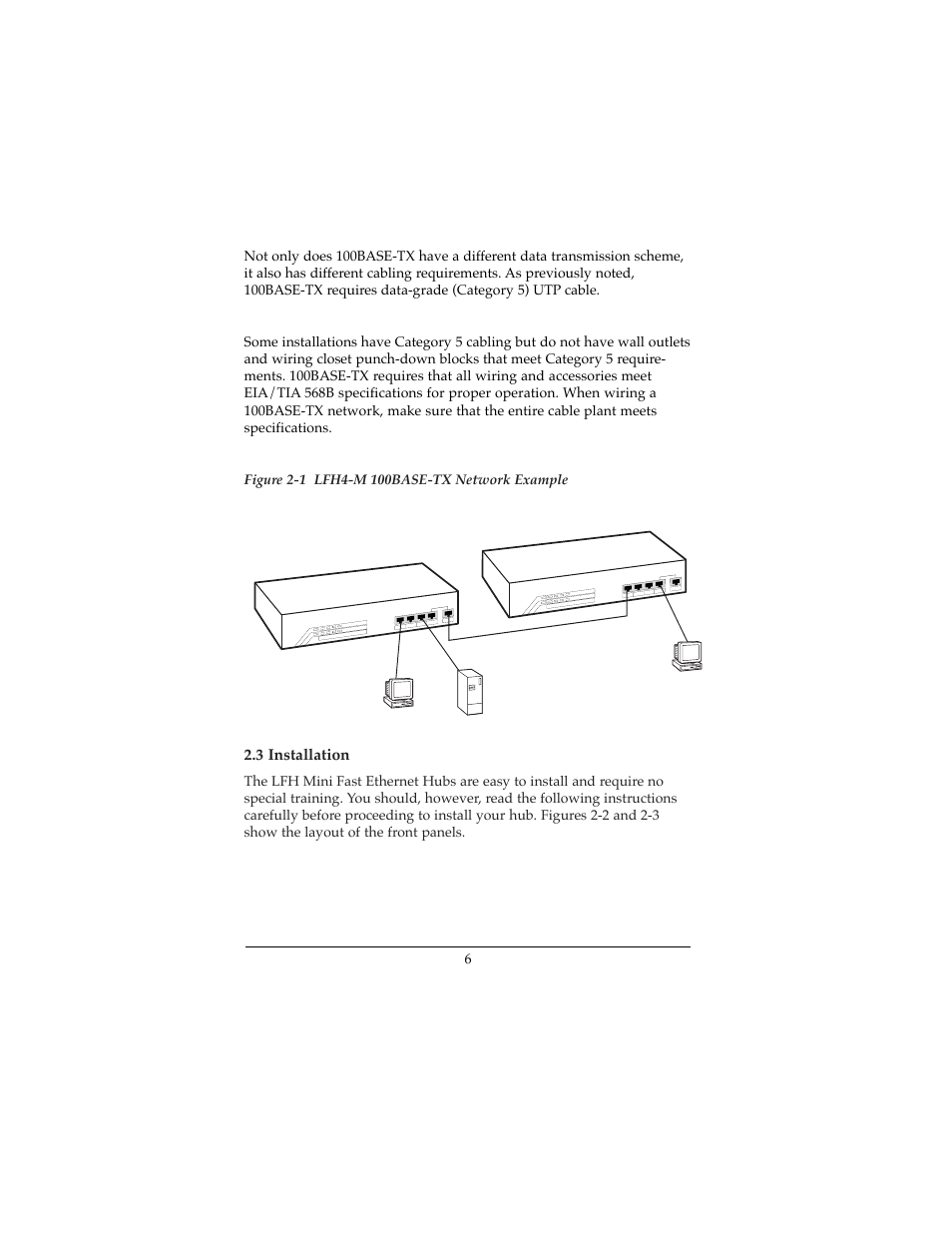 3 installation, Lfh4-m | Lantronix MINI FAST LFH4-M User Manual | Page 7 / 18